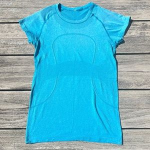 Lululemon Swiftly Tech Short Sleeve 2.0 Size 8 Electric Turquoise